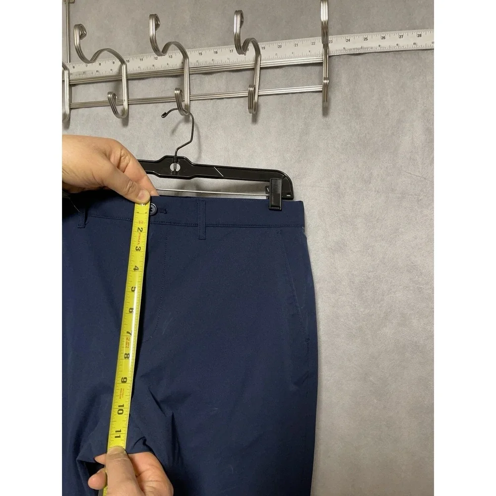 J Crew Pants Men 33X32 34x32 Blue Flex Slim‎ Tech Chino Golf Lightweight Stretch